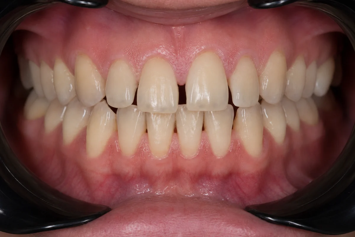 Porcelain Laminate Veneers — before treatment